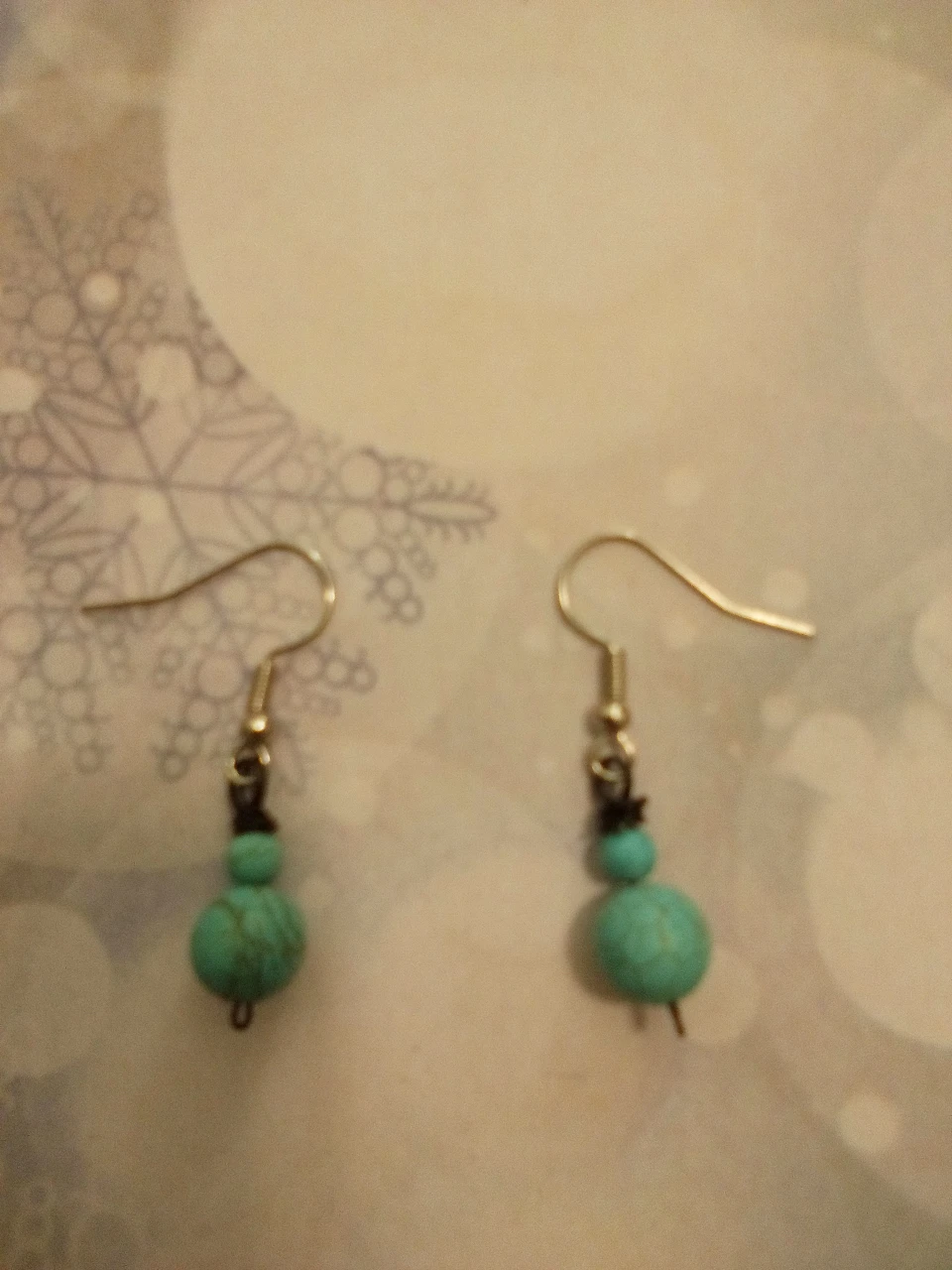 Turquoise Dangle Earrings - photo 3