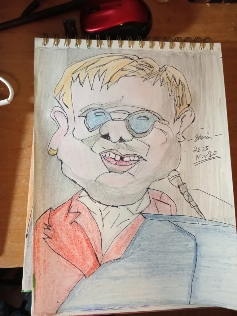 Drawing Illustration by Custom Artist Sherwin Elton John image indicator(3)