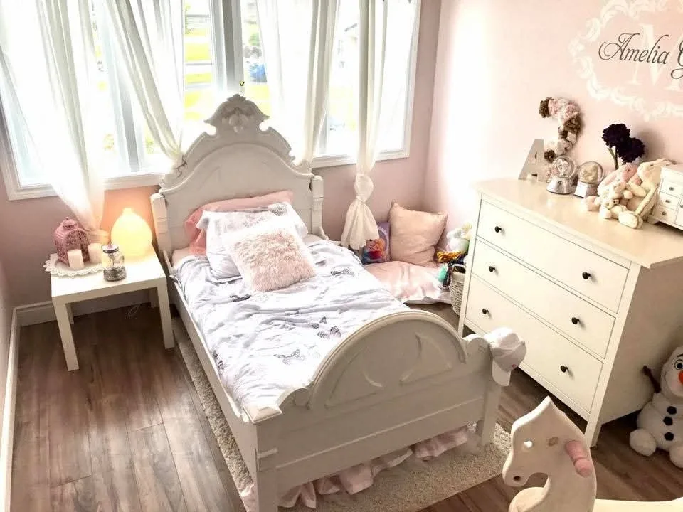 Antique White Twin Bed Frame