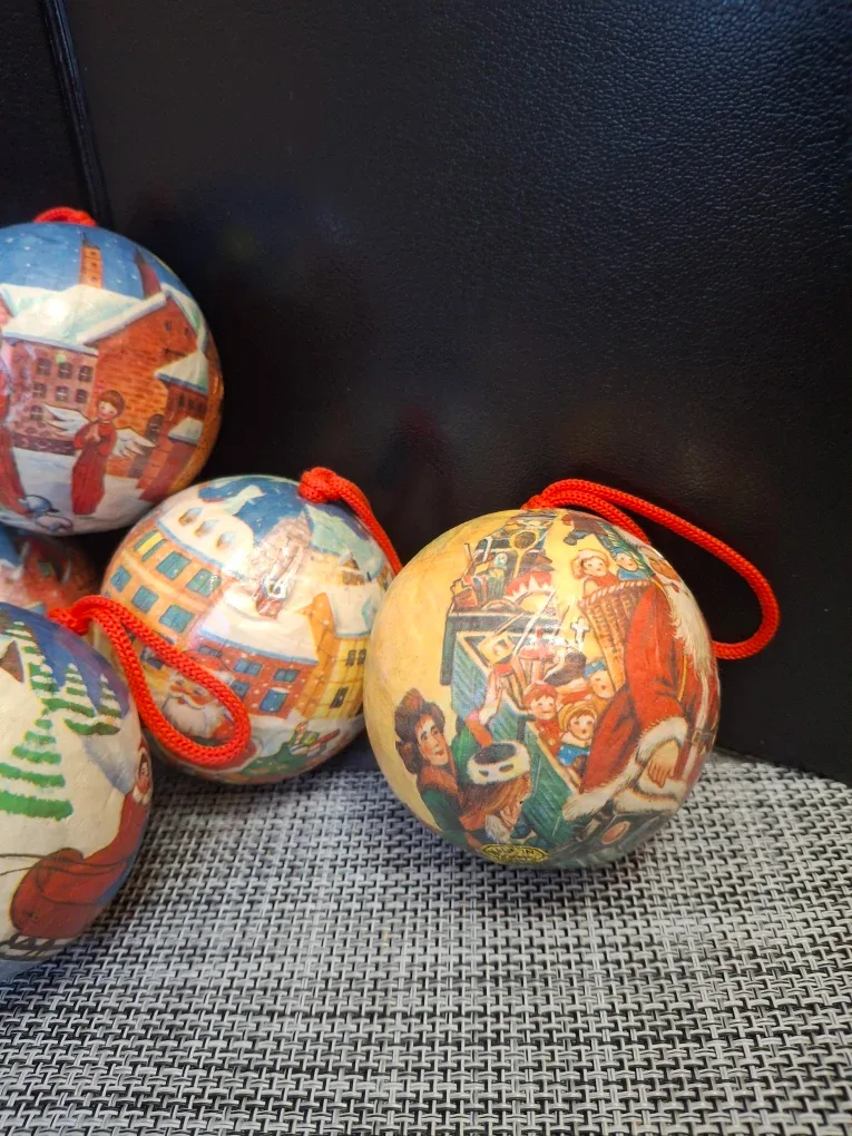 Vintage Christmas Ornaments - Set of 6 image indicator(3)