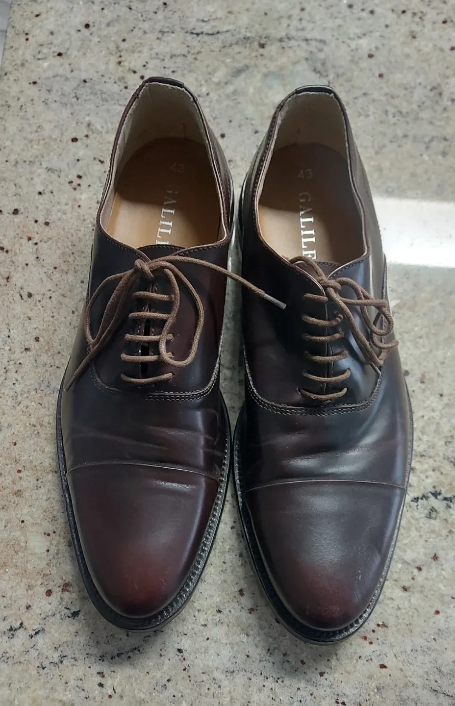 Galileo Brown Leather Shoes - Size 43 image indicator(2)