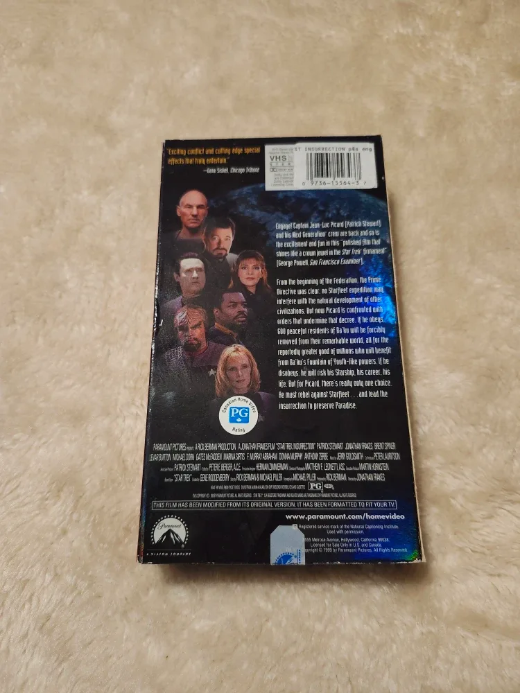 Star Trek Insurrection VHS Tape image indicator(3)
