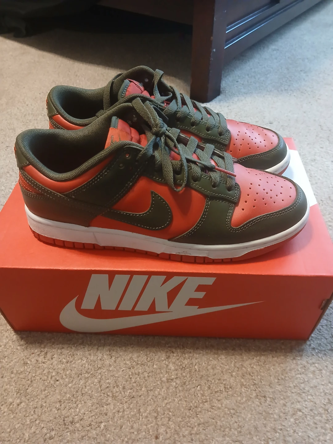 Nike Dunk Low Olive Orange Size 8.5 - photo 3