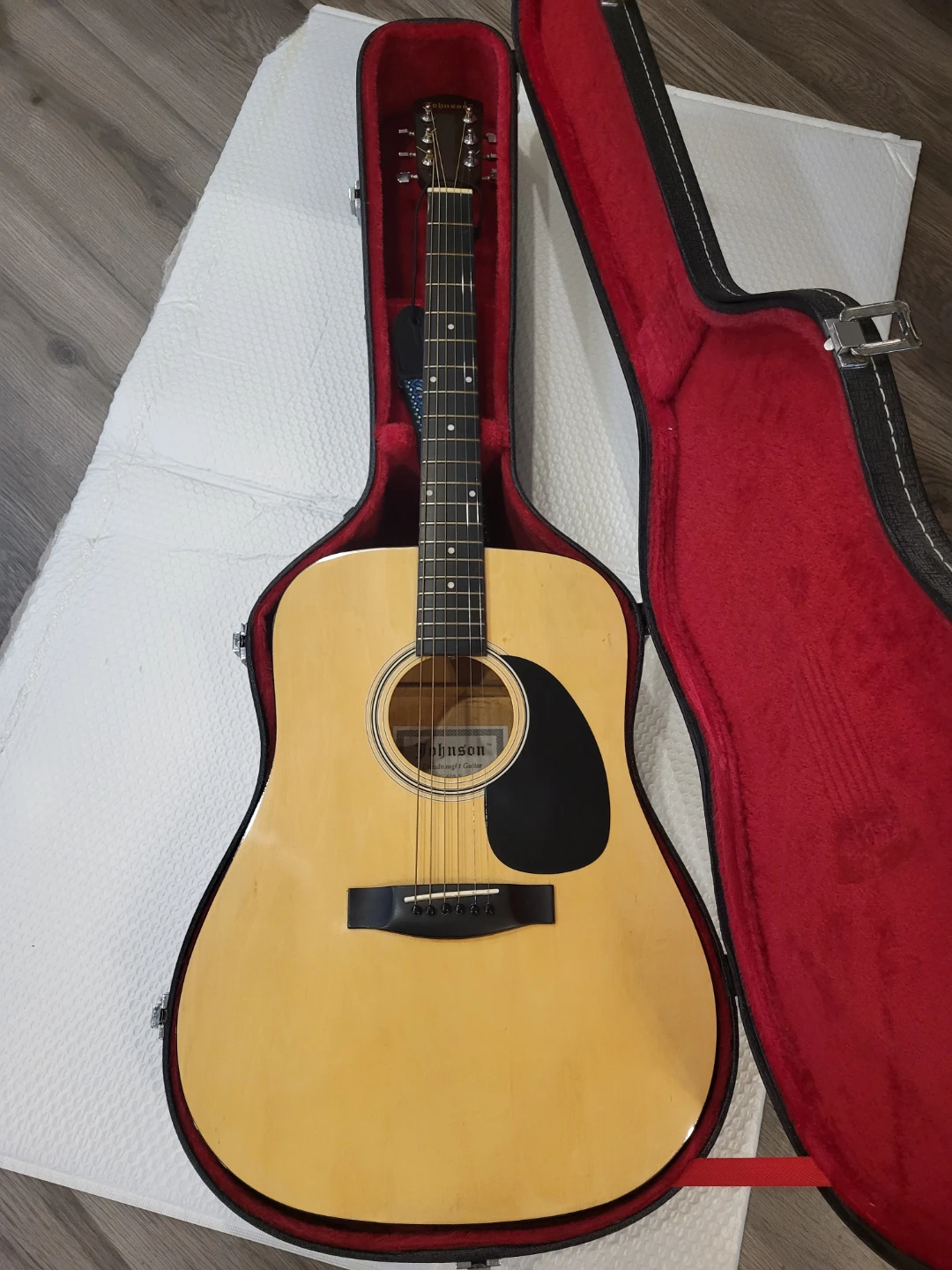 Johnson Guitar JG-610-N  + Hard carry case & fret clips - photo 5