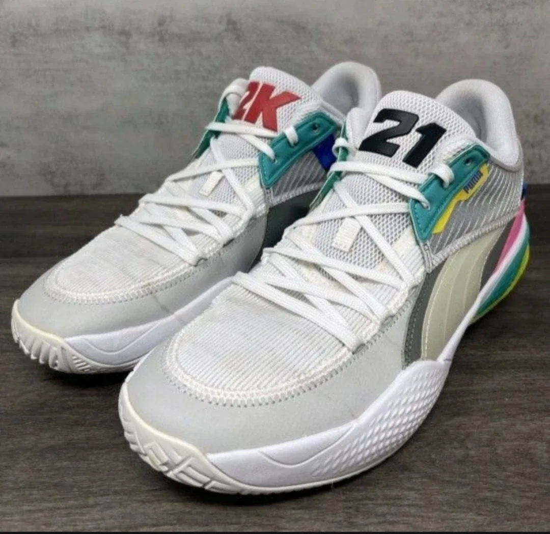 New mens puma court rider sneakers size 10 image indicator(2)