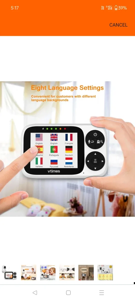 VTimes Baby Monitor with Camera image indicator(9)