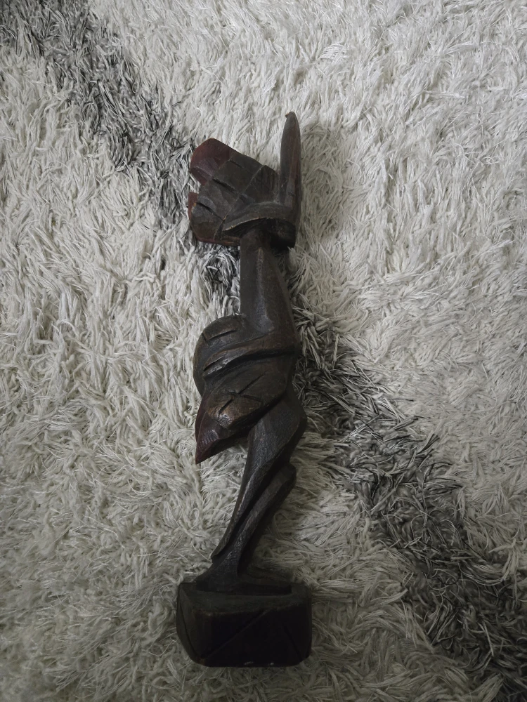 African Articraf Wooden Carved Statue - photo 2