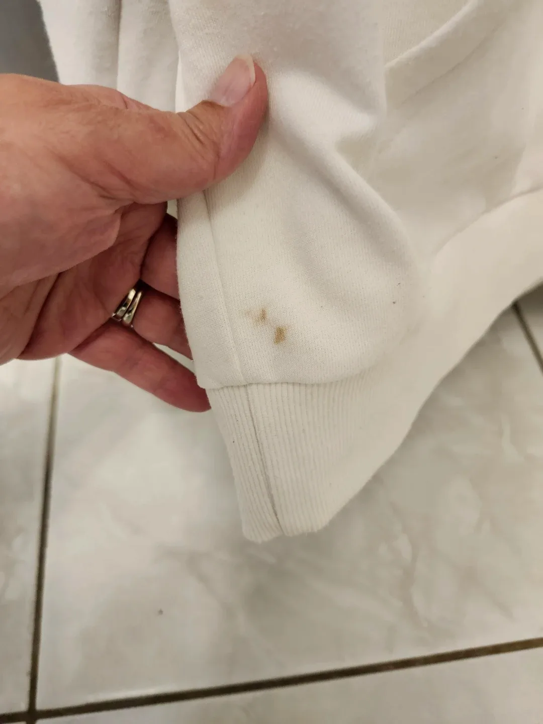 Adidas White Hoodie - Size Men's L/G image indicator(6)