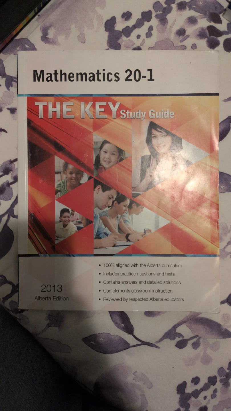 Mathematics 20-1 THE KEY Study Guide