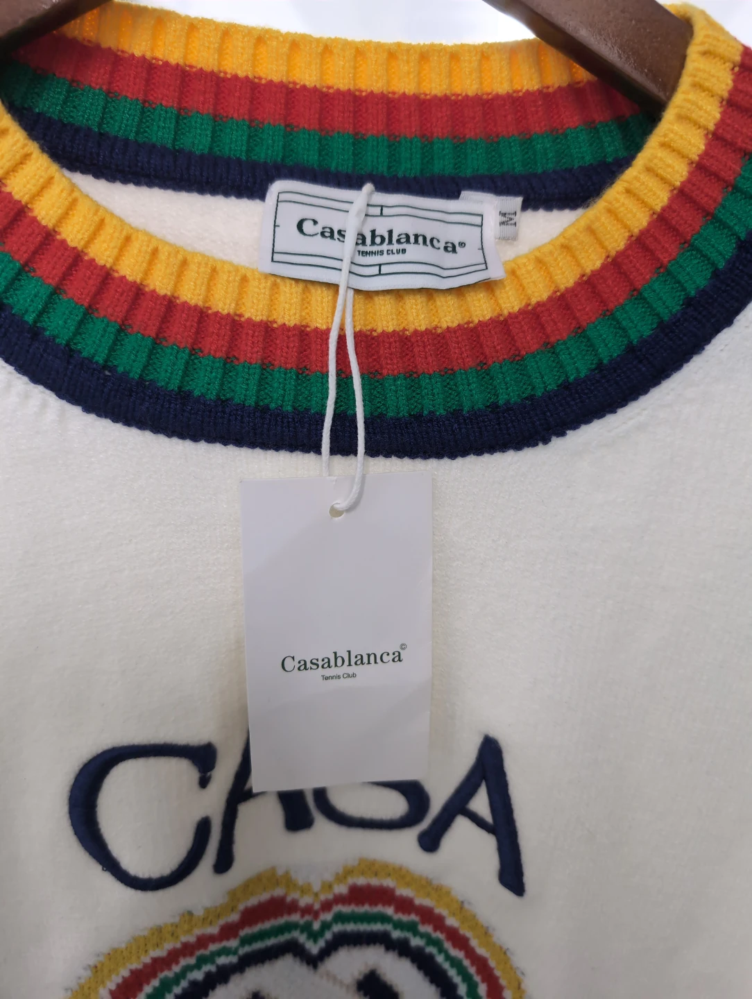 Casablanca Tennis Club Crewneck Sweater - photo 3