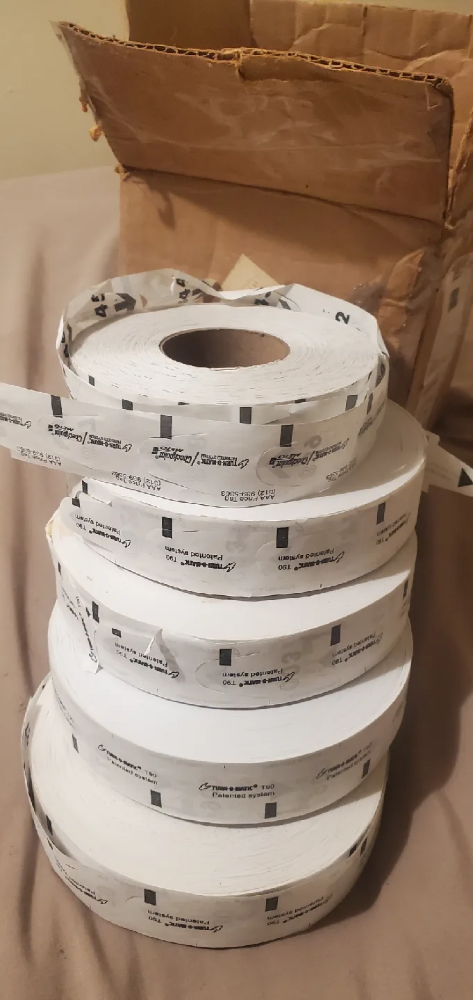 5 rolls Take-A-Ticket T90 Numbered Tickets image indicator(2)