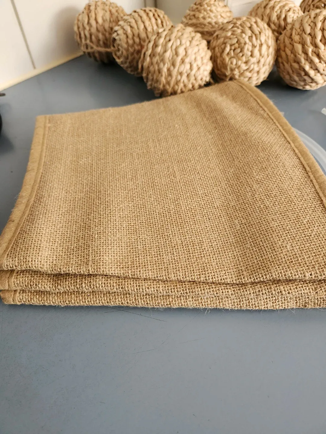 Brand New Rustic Tree Skirt With Matching Ornaments image indicator(4)