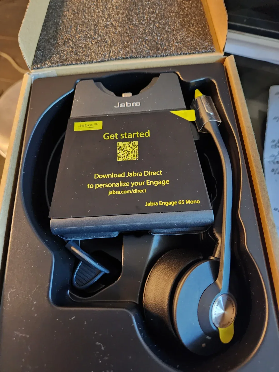 Jabra Engage 65 Mono Headset - Like New! thumbnail