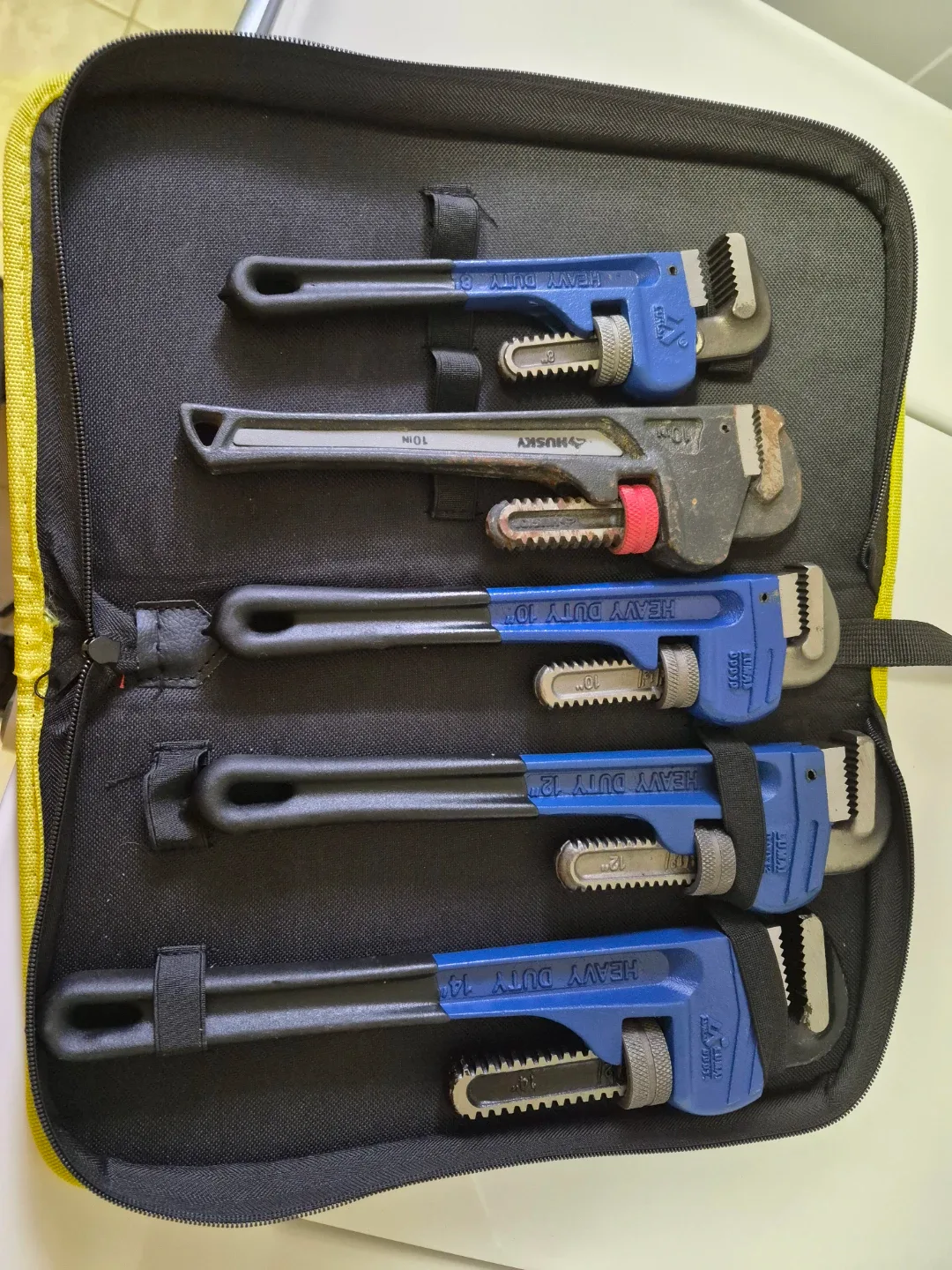Husky Heavy Duty Pipe Wrench Set