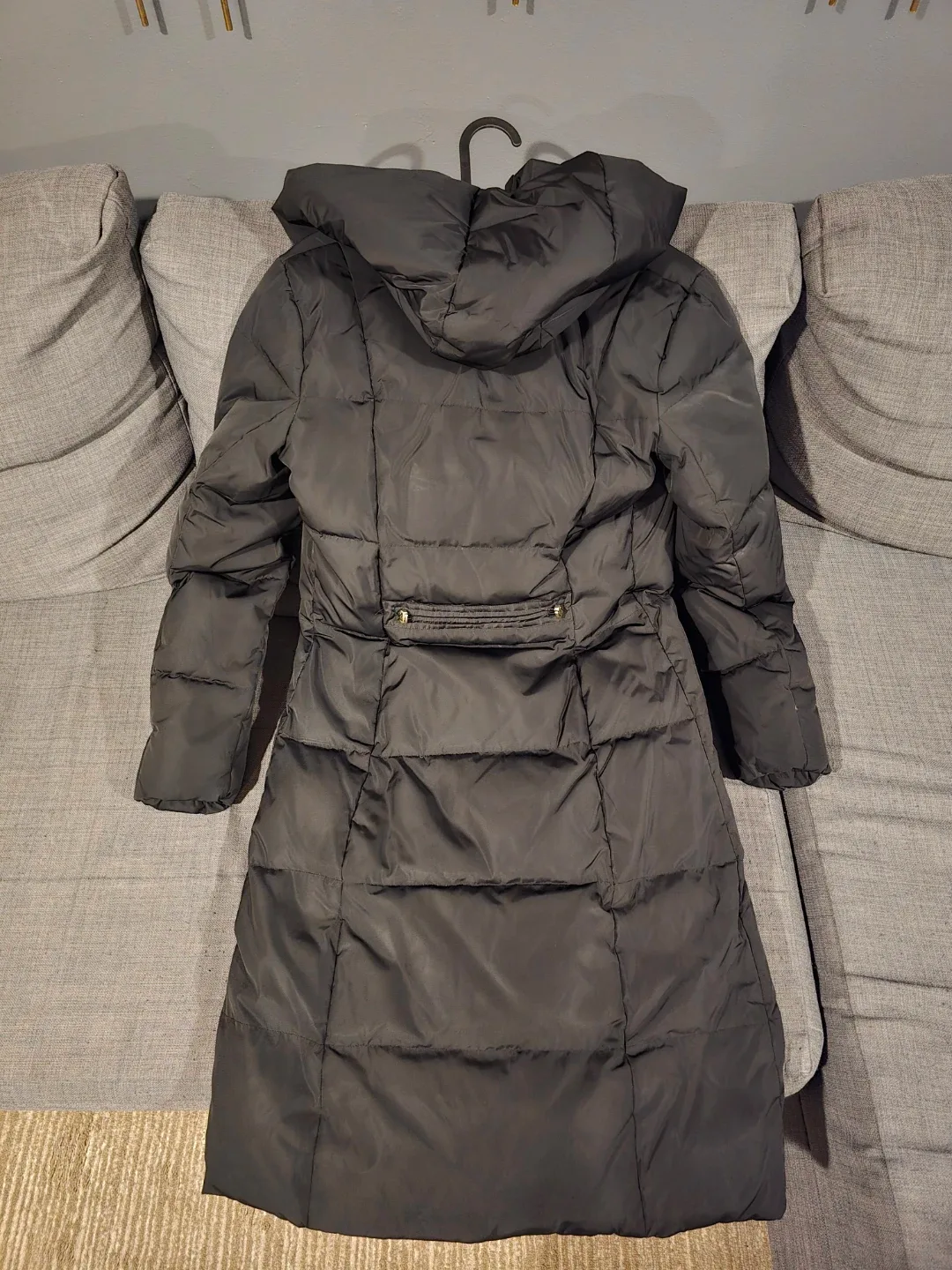 Cole Haan Asymmetrical Pillow Collar Puffer Down Feather Coat image indicator(3)