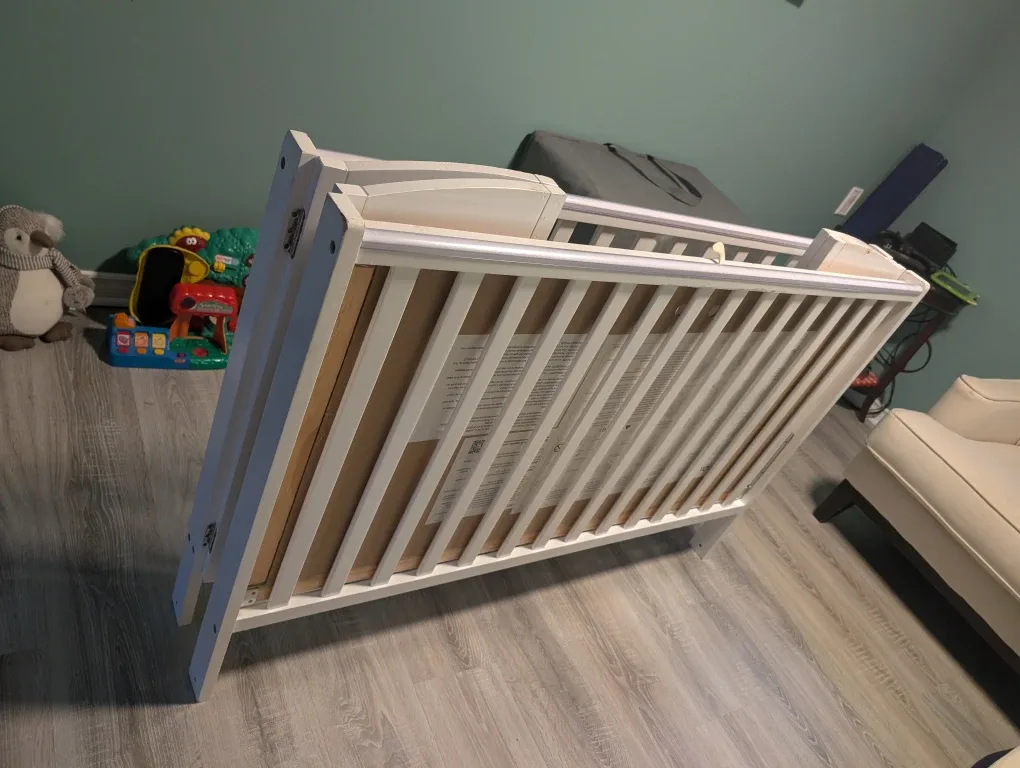 White Baby Crib - Gently Used image indicator(2)