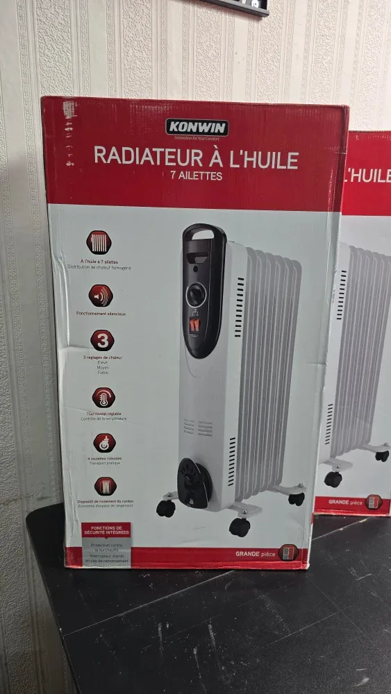 Konwin 7- fin Oil Filled Heater, with adjustable thermostat image indicator(6)