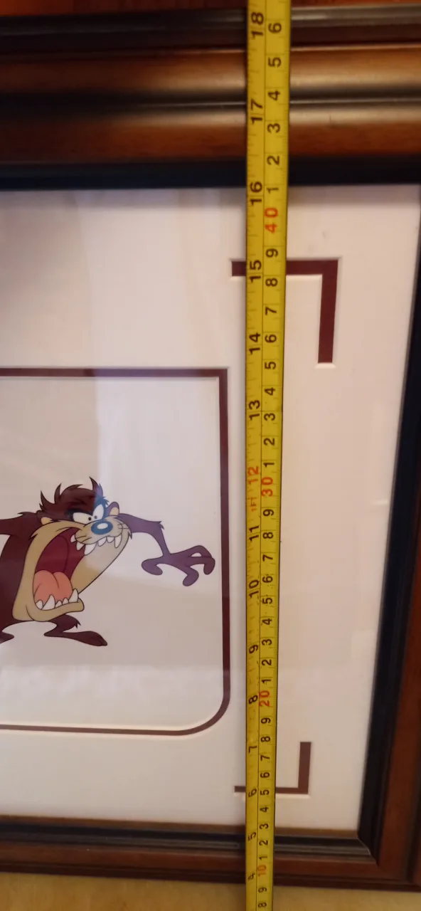 Framed Taz Mini Animation lithograph Art image indicator(3)