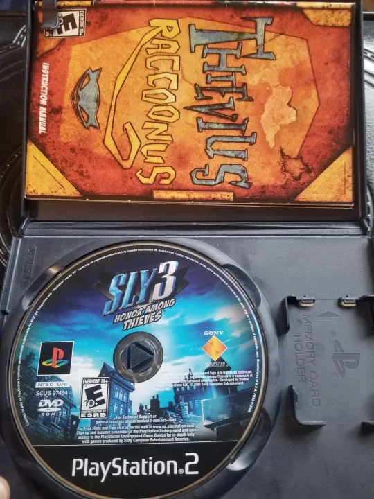 Ps2 SLY 3 Honor Among Thieves CIB Black Label PlayStation 2