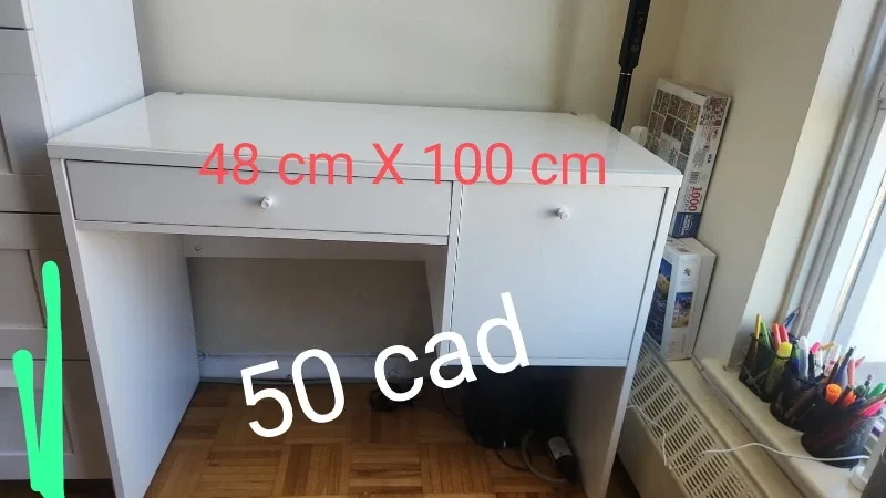 White Desk - 48cm x 100cm thumbnail