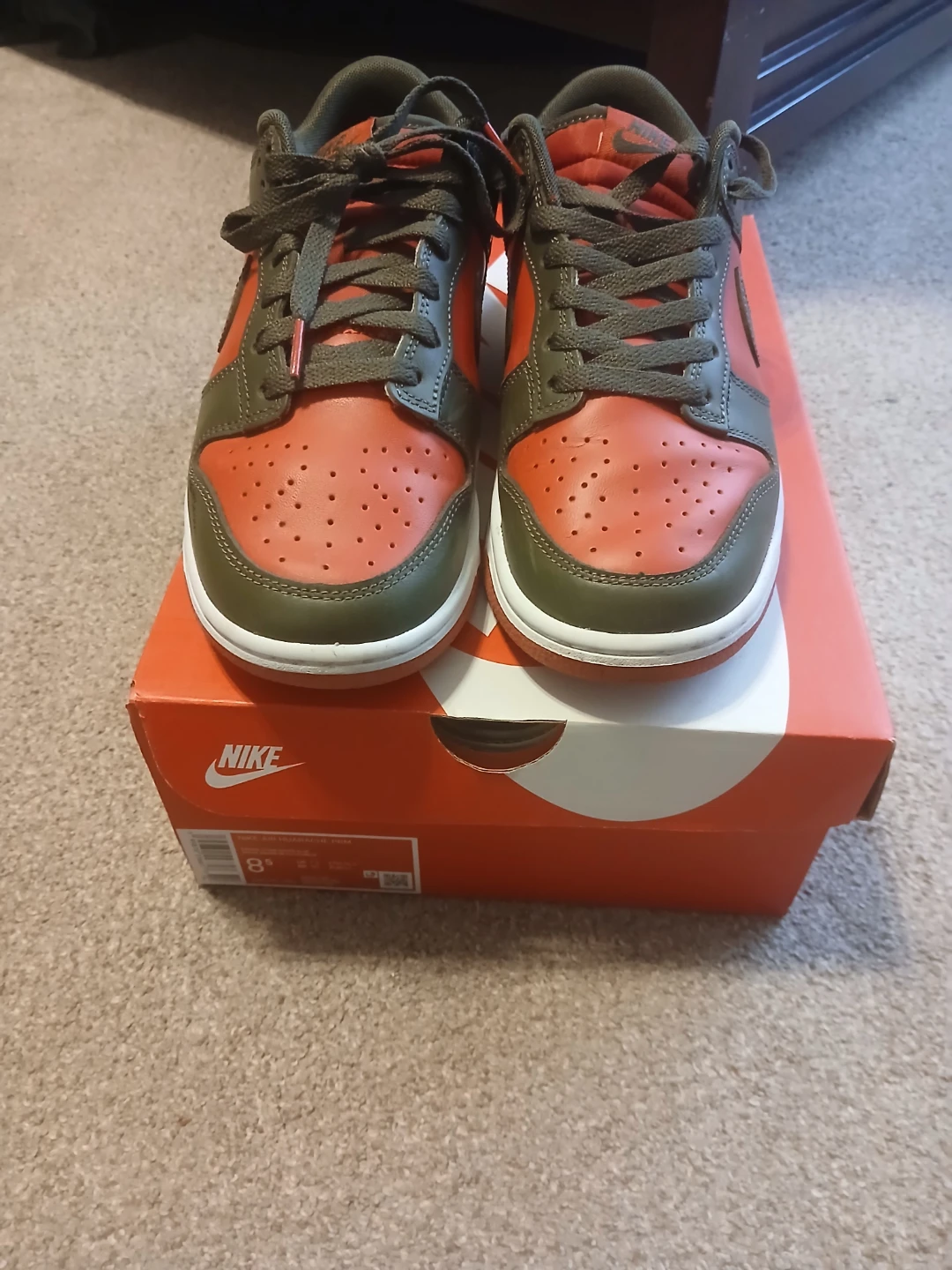 Nike Dunk Low Olive Orange Size 8.5 - photo 2