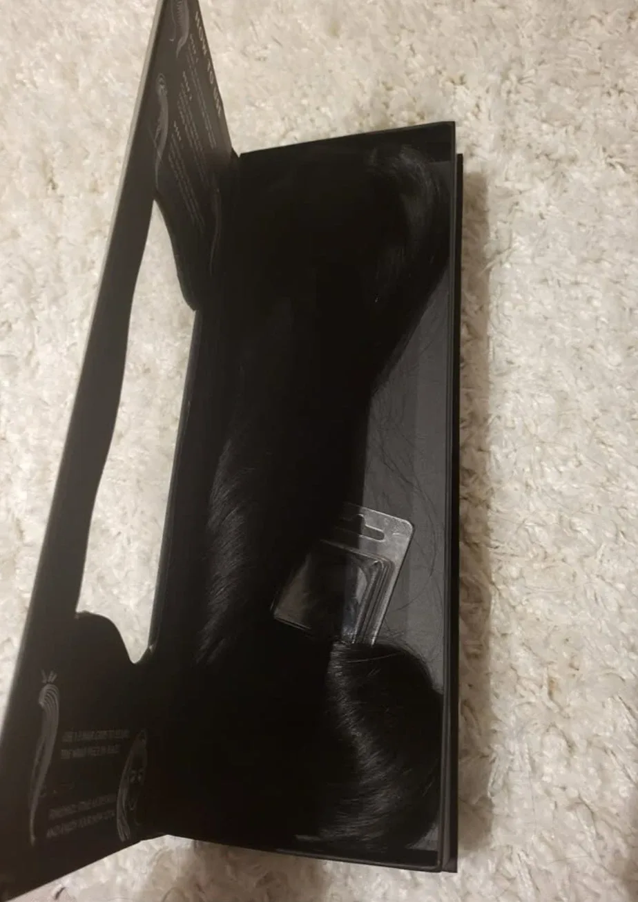 Real hair clip in ponytail extensions 16" - foxylocks