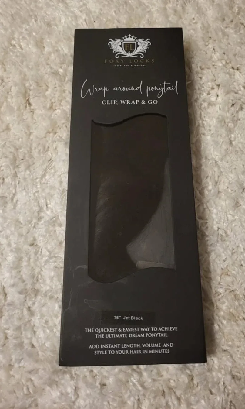 Real hair clip in ponytail extensions 16" - foxylocks image indicator(2)