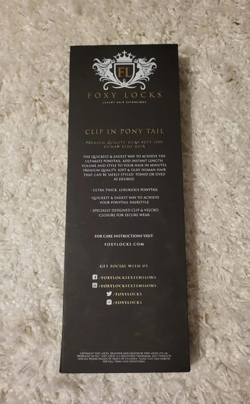 Real hair clip in ponytail extensions 16" - foxylocks image indicator(3)