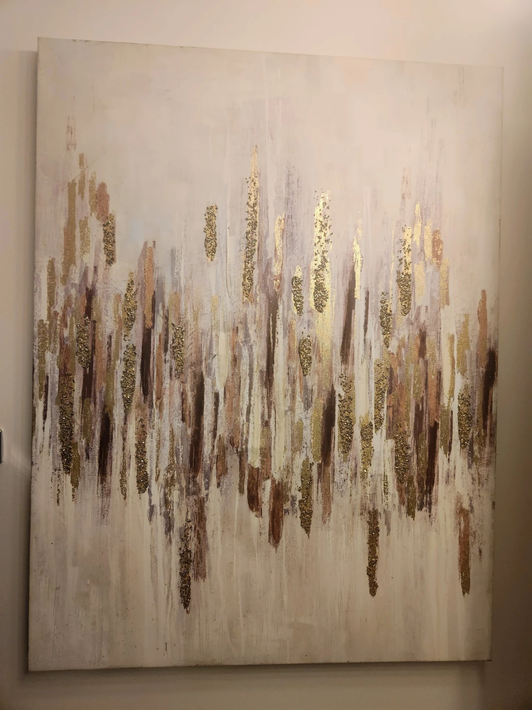 Abstract Gold & Brown Wall Art