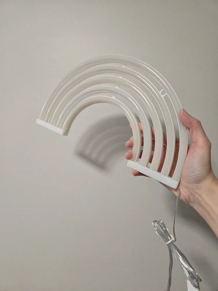 Rainbow Neon Light (battery or USB both works) image indicator(2)