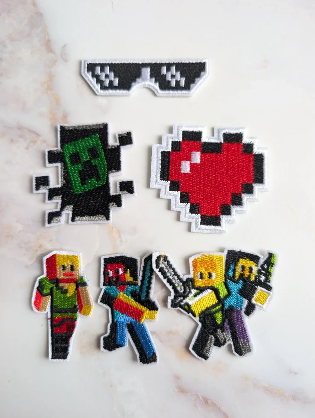 Minecraft Iron-On Patches 6 set
