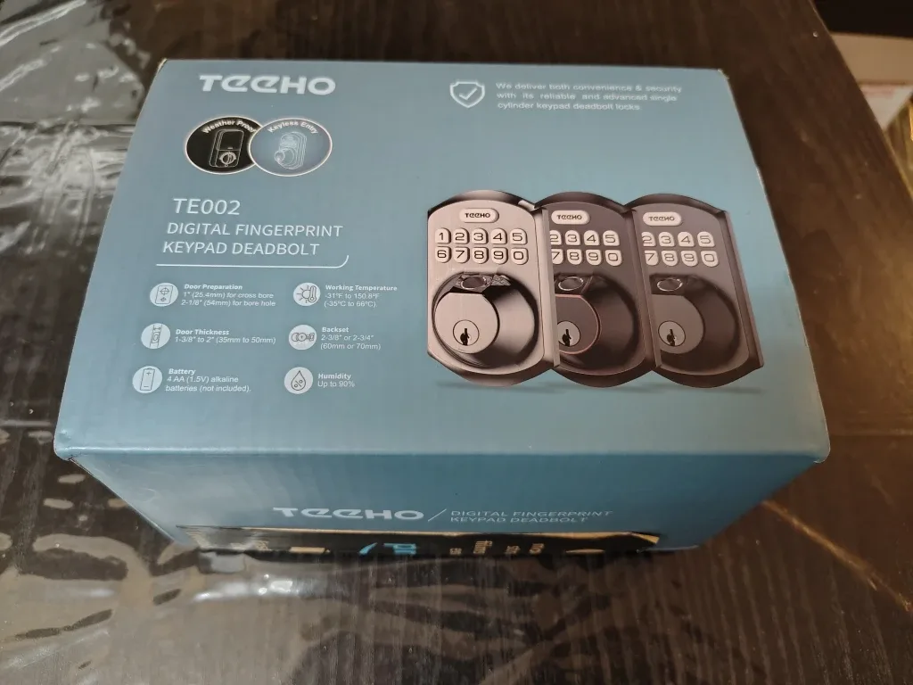 Teeho Digital Fingerprint Keypad Deadbolt TE002