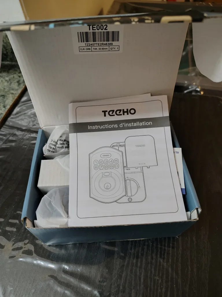 Teeho Digital Fingerprint Keypad Deadbolt TE002 image indicator(2)