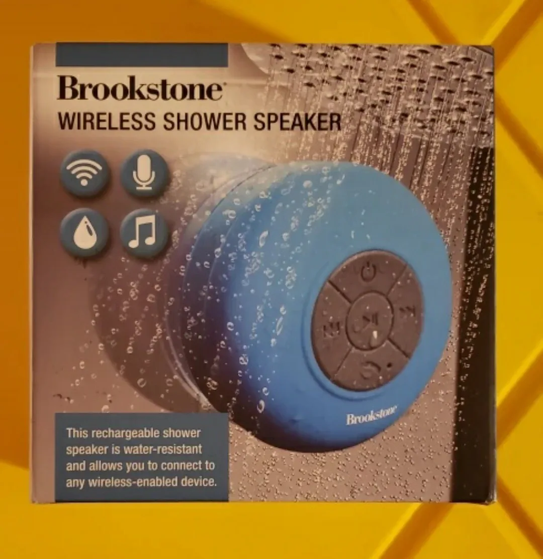 Brookstone Wireless Shower Speaker - New in Box!