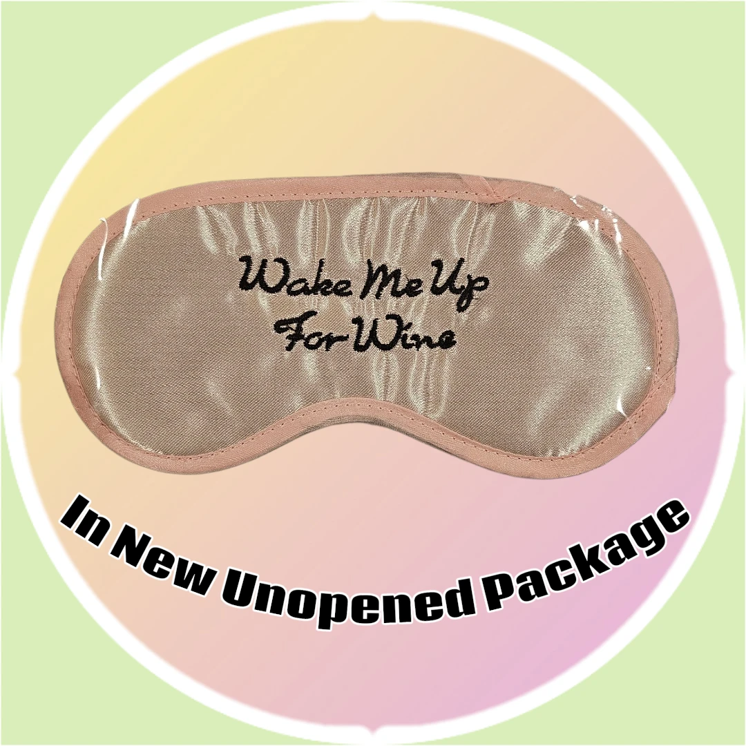 RESERVED 🥕 New Bath & Shower Eye Mask - Wake Me Up For Wine - photo 2