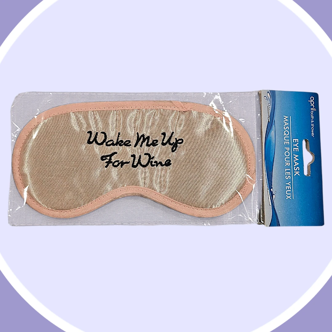 RESERVED 🥕 New Bath & Shower Eye Mask - Wake Me Up For Wine - photo 3