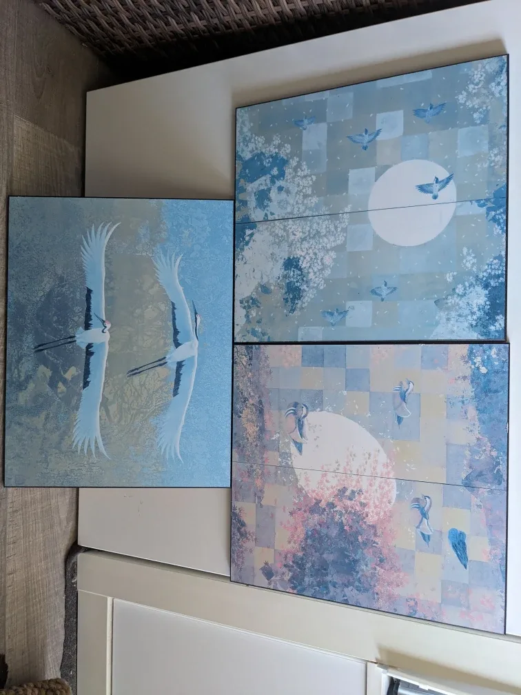 Set of 3 Framed Bird Art Prints - Black's