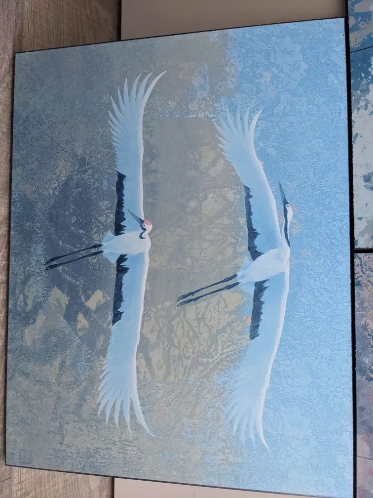 Set of 3 Framed Bird Art Prints - Black's image indicator(2)