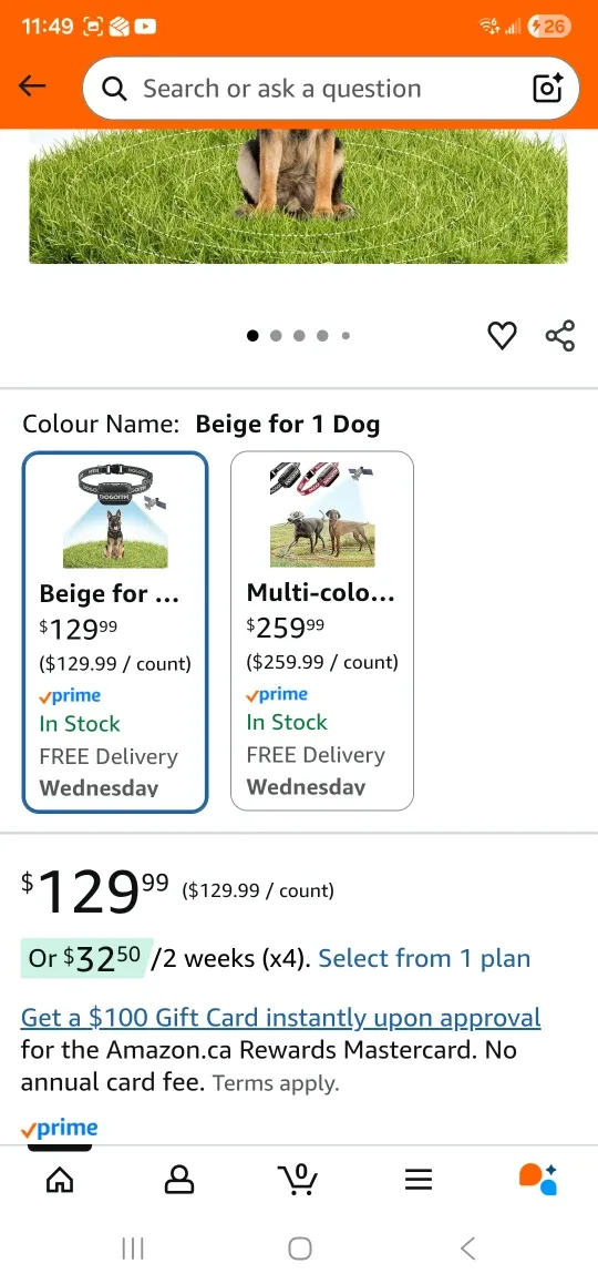 DOGOITM Wireless Dog Fence Collar - Beige, New in Box! image indicator(3)