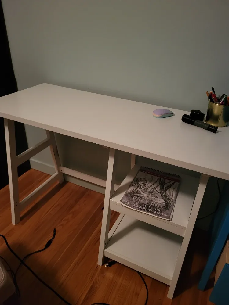 White Desk with Shelves