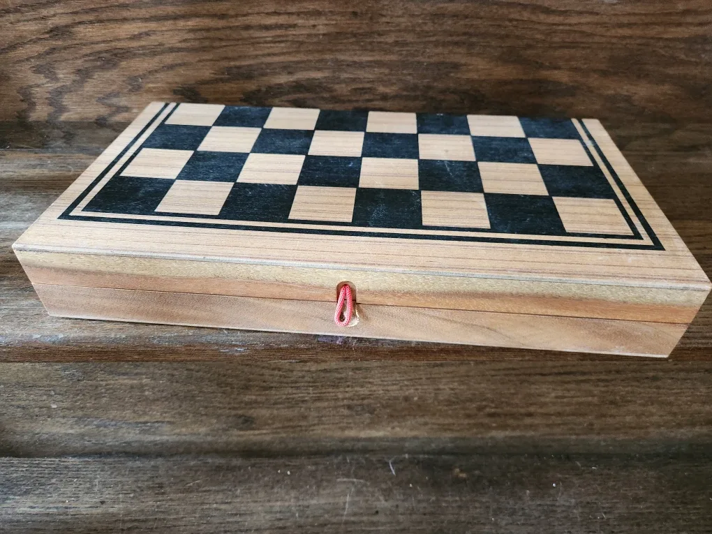 Wooden Chess, Checkers, Backgammon Set.New.