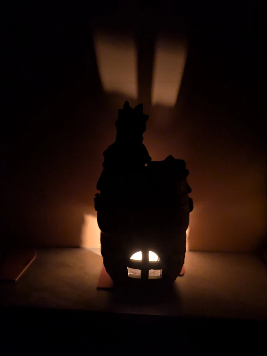Clay Dragon House Candle Holder - photo 2