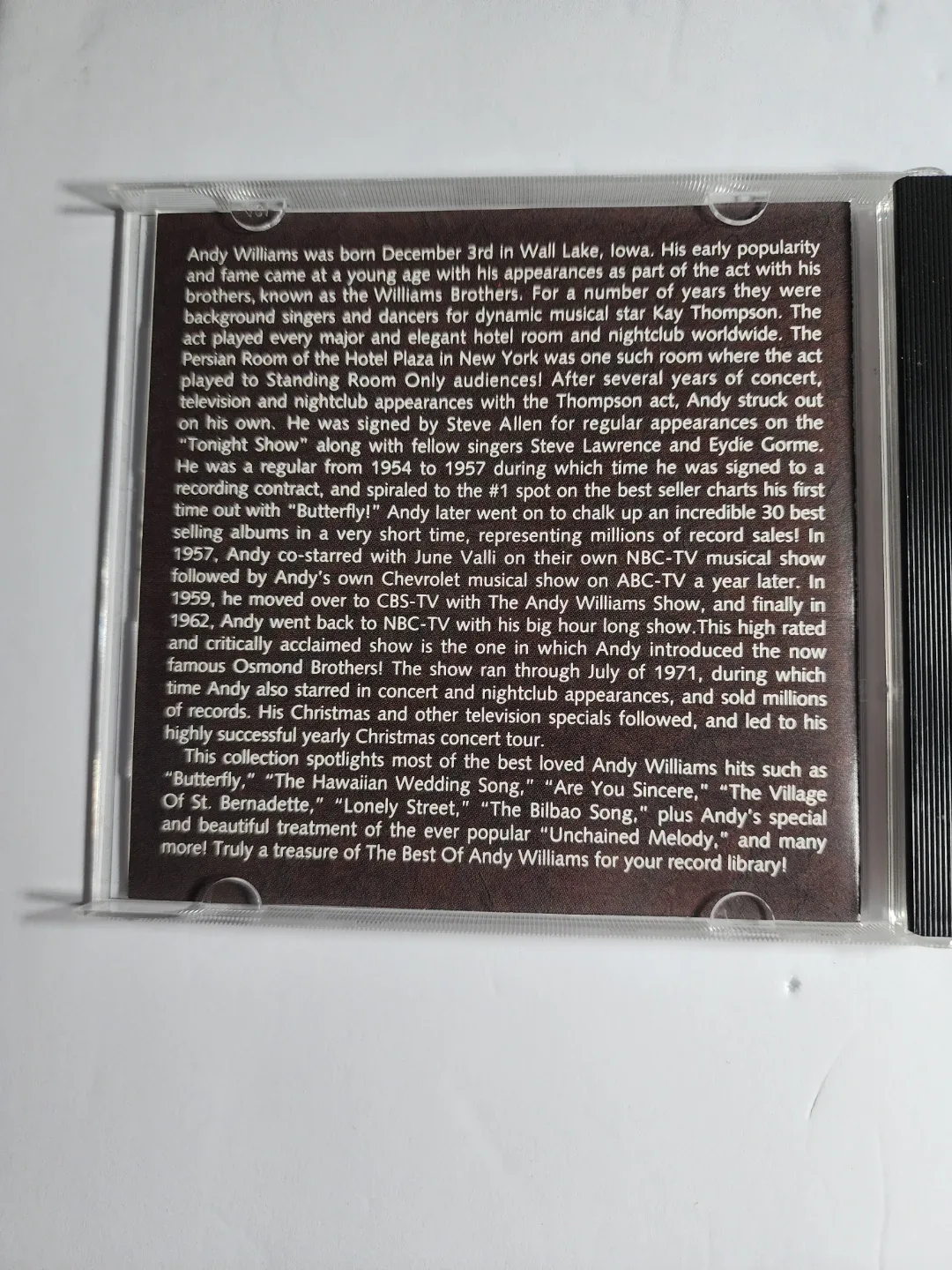 Best of Andy Williams CD image indicator(3)