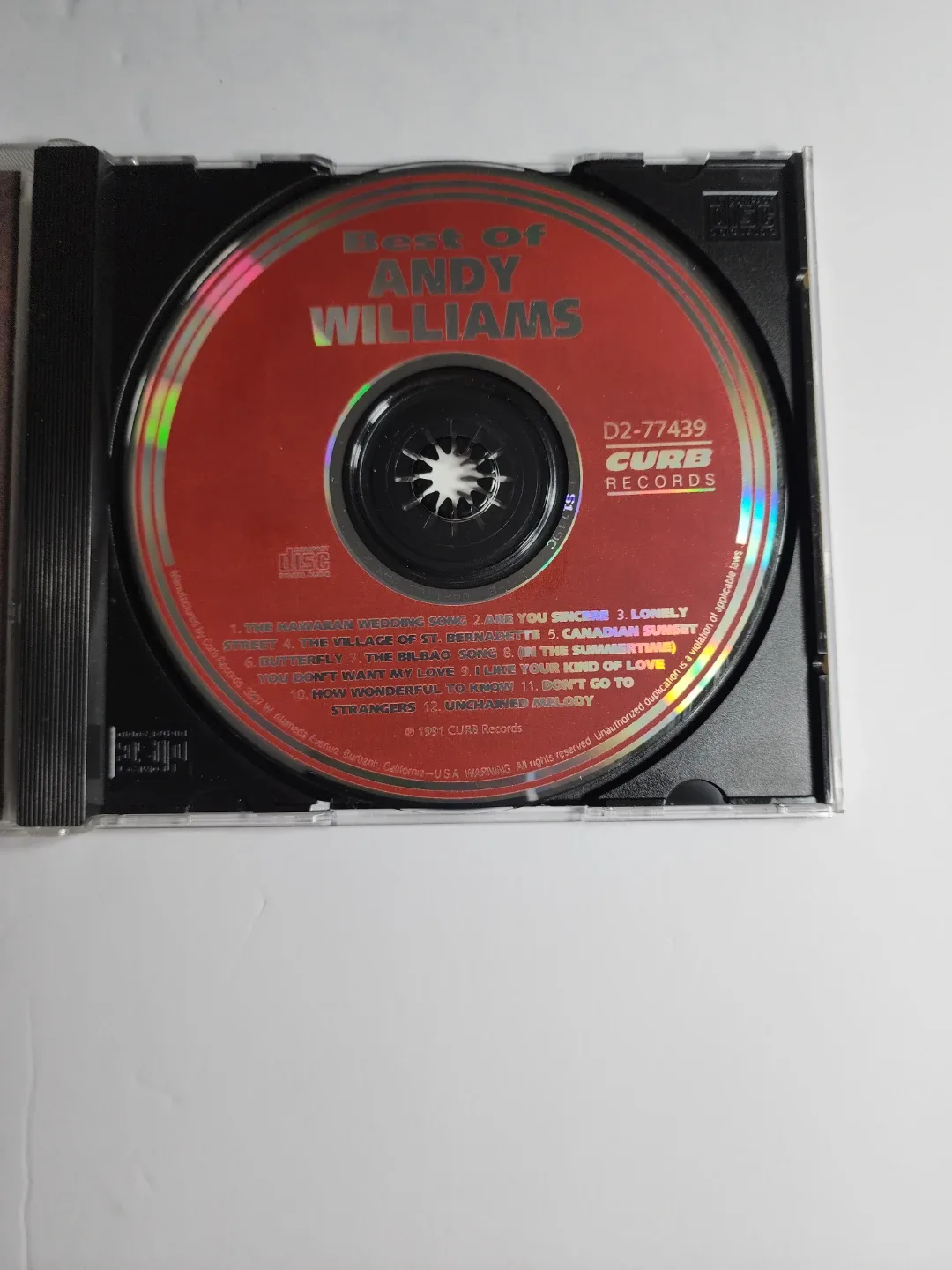 Best of Andy Williams CD image indicator(4)