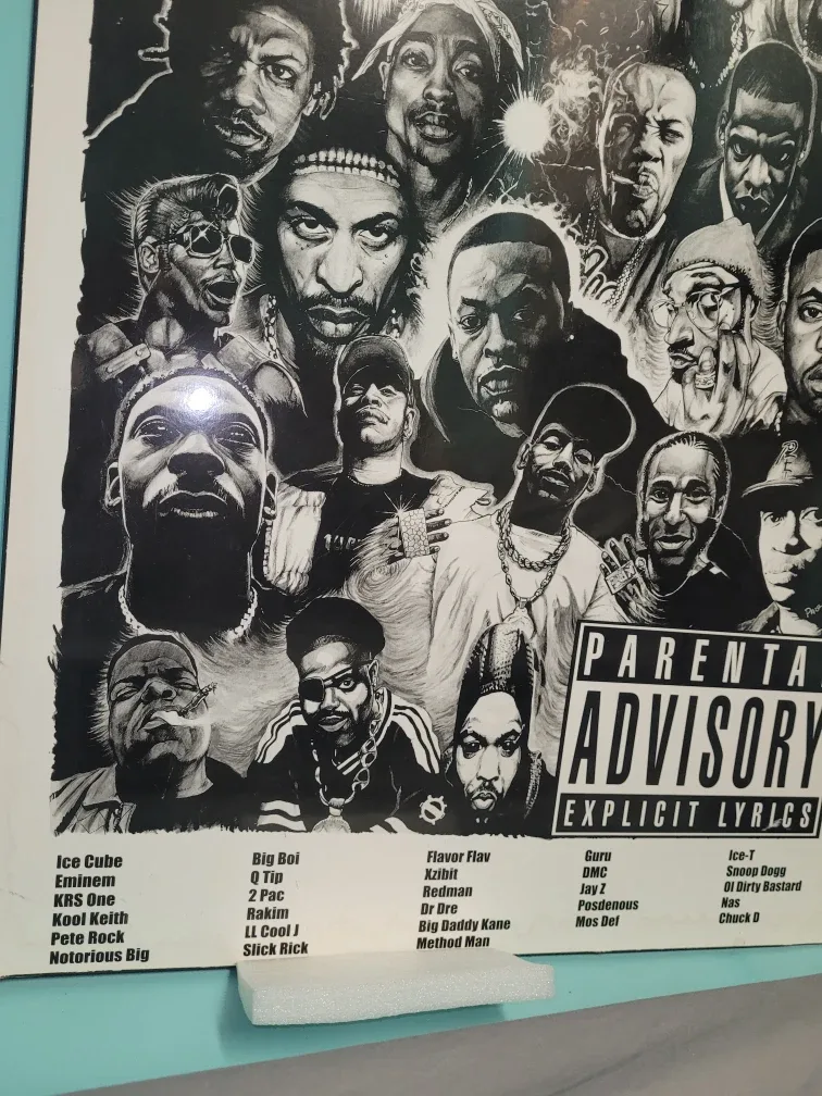 Hip Hop Legends wooden art OG