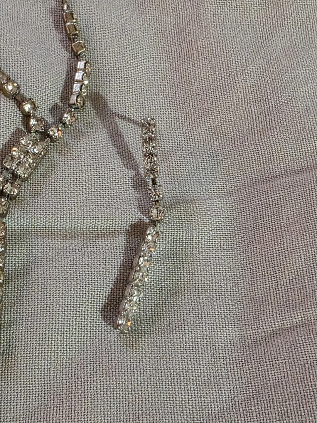 Rhinestone Necklace and Earring Set 🏆 - photo 3