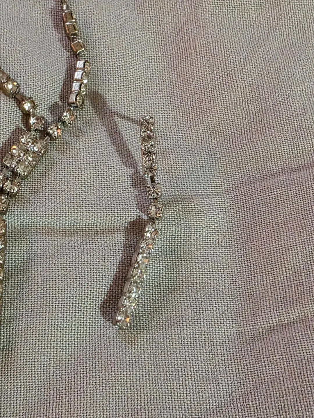 Rhinestone Necklace and Earring Set image indicator(3)
