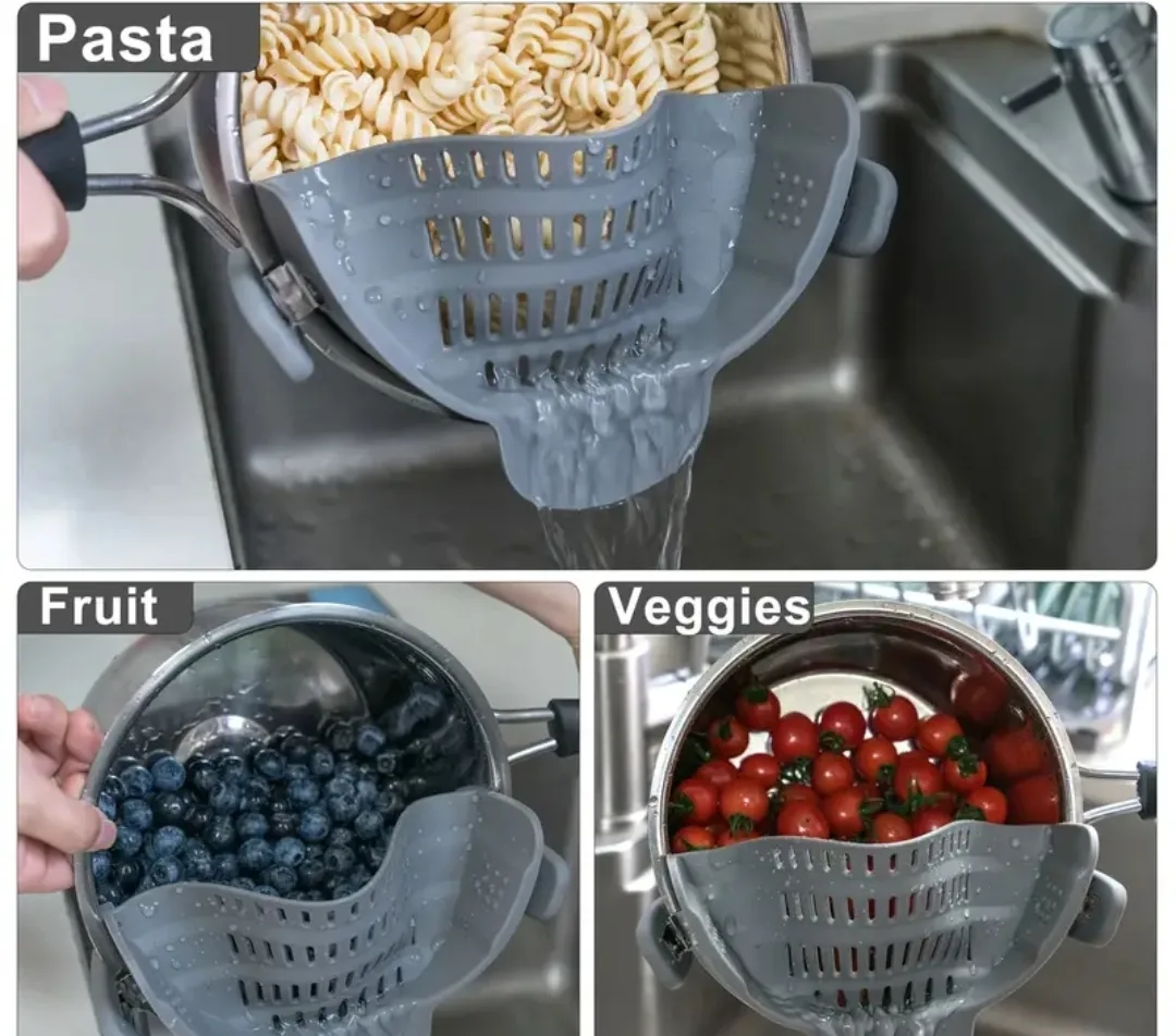 ✨ Clip-On Pot Strainer  Hands-Free Draining for Every Kitchen! ✨ image indicator(2)
