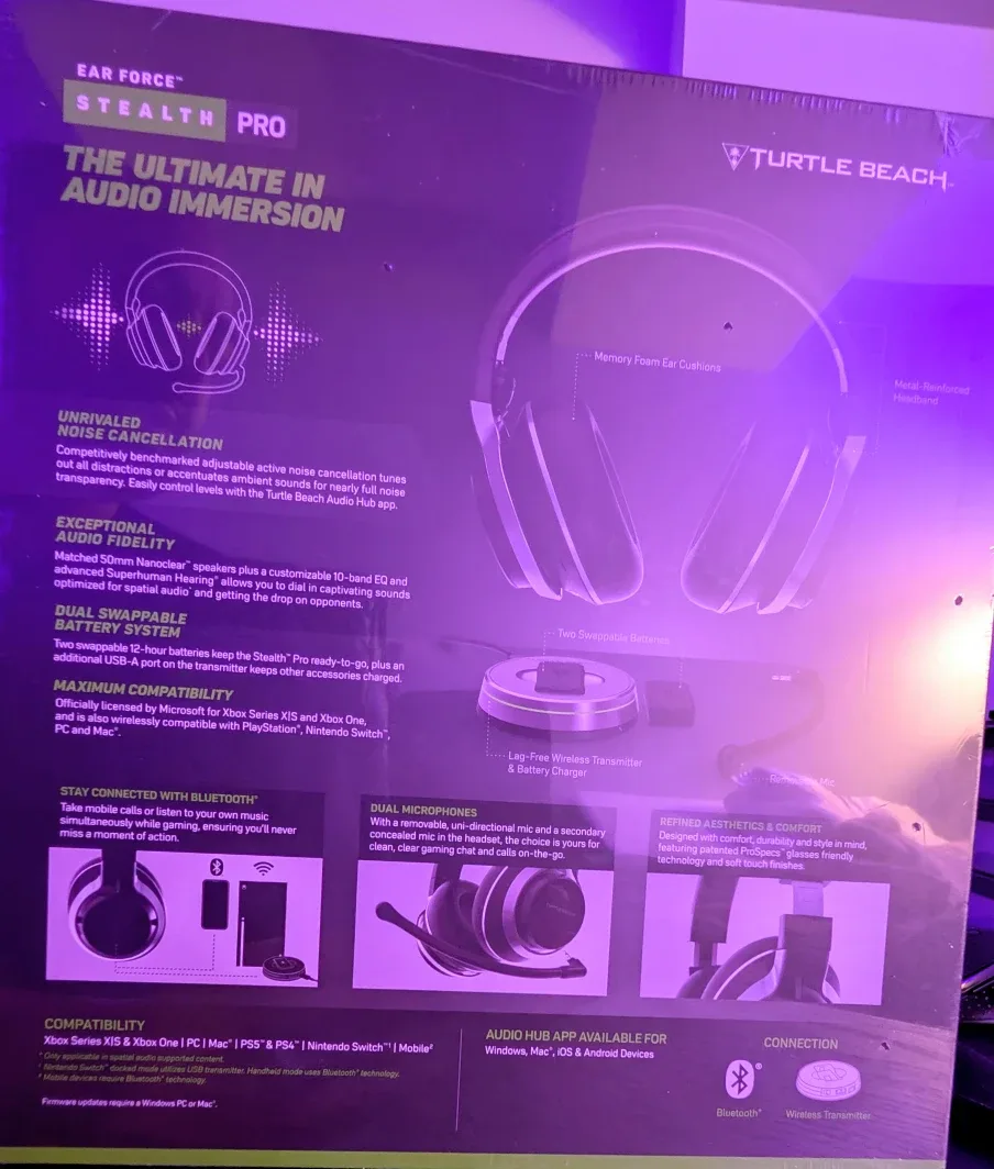 Turtle Beach Stealth Pro Wireless Gaming Headset image indicator(2)