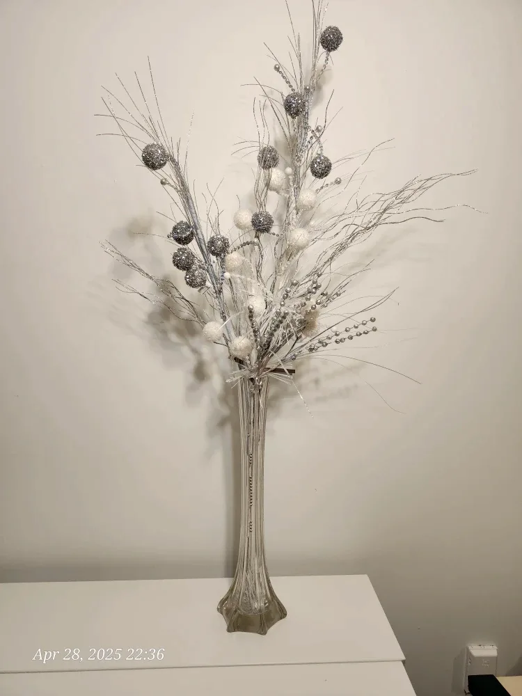 Silver Decorative Branch Arrangement